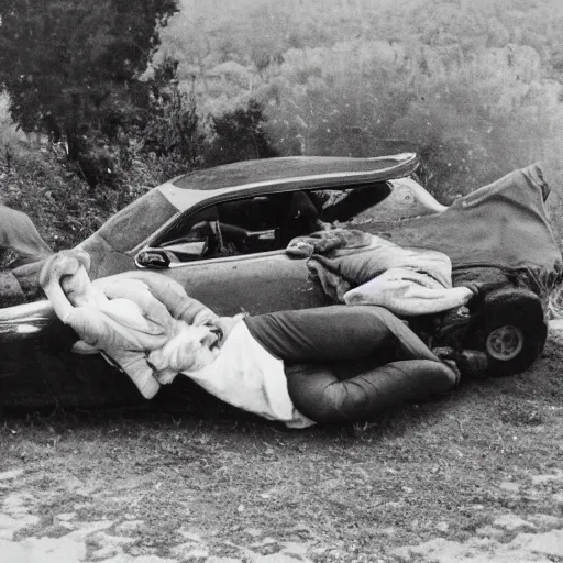 Image similar to photo of which lying on the car,