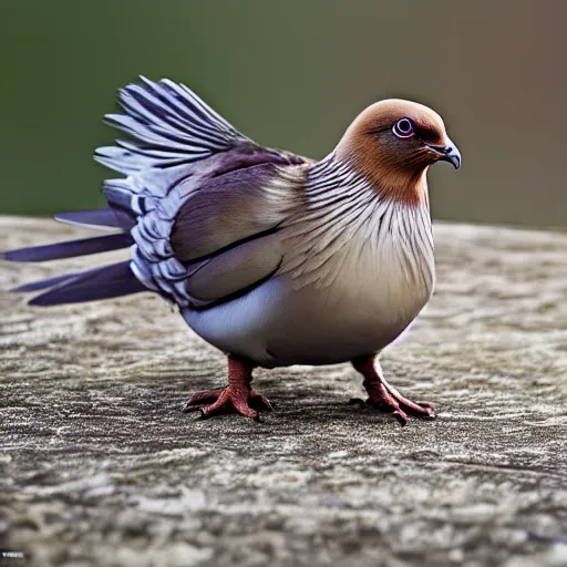 Image similar to national geographic professional photo of pidgey, award winning