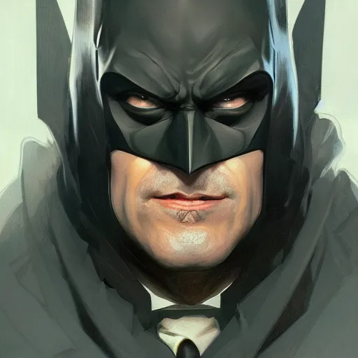 Image similar to portrait of old Batman, intricate, headshot, highly detailed, digital painting, artstation, concept art, sharp focus, cinematic lighting, illustration, art by artgerm and greg rutkowski, alphonse mucha, cgsociety