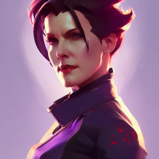 Prompt: Moira from Overwatch , highly detailed, digital painting, artstation, concept art, sharp focus, illustration, art by greg rutkowski and alphonse mucha