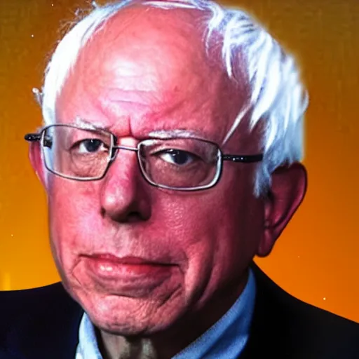 Prompt: Bernie Sanders with gray hair as a child, colorized