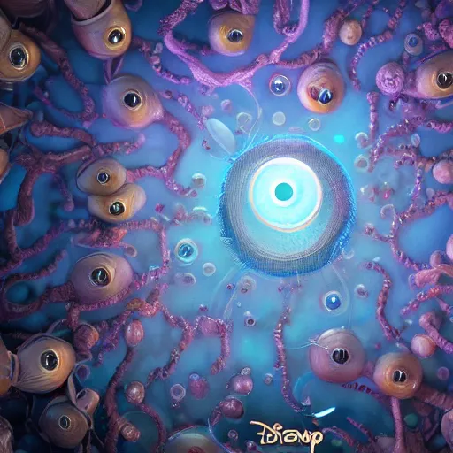 Image similar to chest plate, floating, rbc, radiolaria, protophyta, micro - organisms, center frame, symmetric, rim light, marine microbiology, bioluminescence, electric, fur, soft, concept art, intricate details, highly detailed, colorful, photorealistic, disney pixar, octane render, iridescent, anime, 8 k