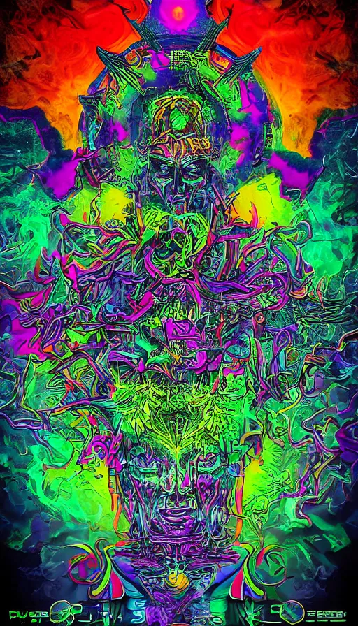 Image similar to psytrance artwork, by burns jim