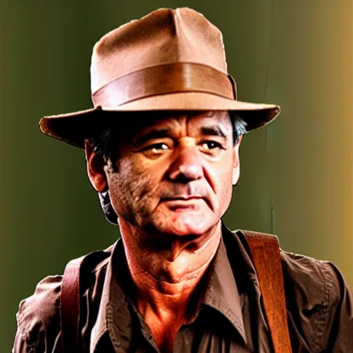 Prompt: bill murray as indiana jones