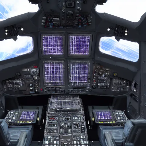 Prompt: a cockpit of an advanced alien spacecraft, 8 k, high definition, extremely detailed, photo realistic