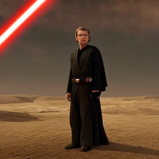 Prompt: George Bush as anakin skywalker in star wars episode 3, 8k resolution, full HD, cinematic lighting, award winning, anatomically correct