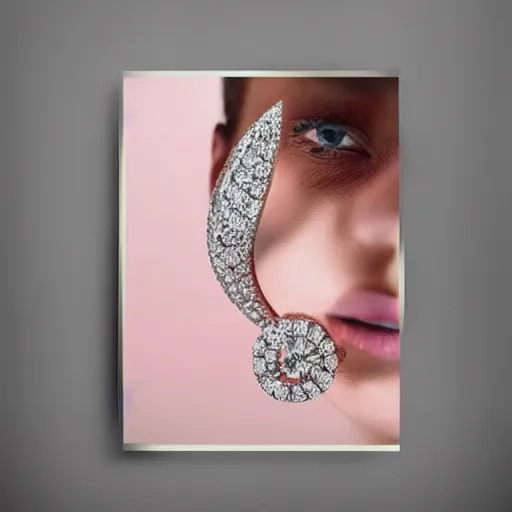 Image similar to jewelry ad posters,diamond ring,diamond fire, sparkle, luxurious, graphic design, ,vogue aesthetic