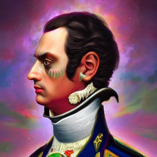 Prompt: an extremely psychedelic portrait of orban viktor as napoleon, surreal, lsd, face, detailed, intricate, elegant, lithe, highly detailed, digital painting, artstation, concept art, smooth, sharp focus, illustration,