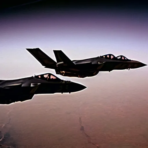 Image similar to F-35s during Operation Desert Storm