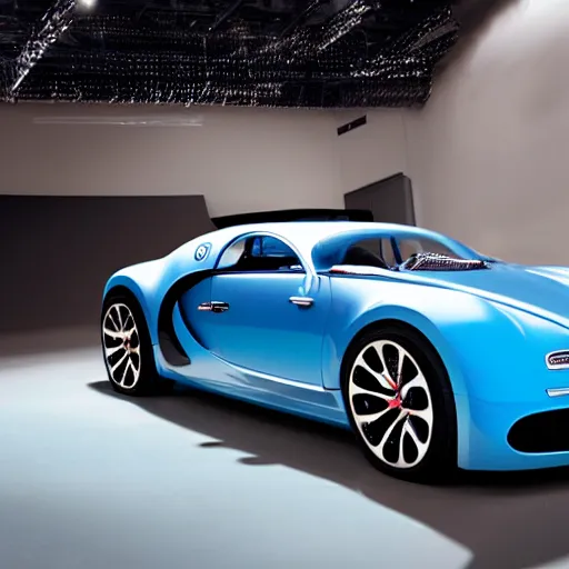 Image similar to a 2 0 2 5 bugatti type 5 7 sc atlantic concept, studio lighting