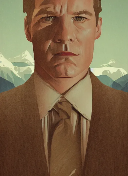 Image similar to Twin Peaks artwork by Sam Weber