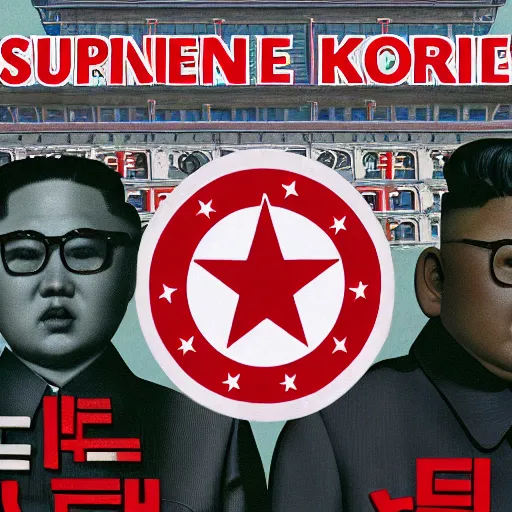 Image similar to supreme x north korea collab