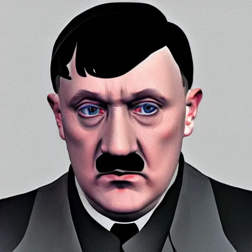 Image similar to Adolf Hitler in low-poly style