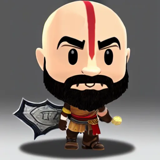 Image similar to Kratos as Mii Character