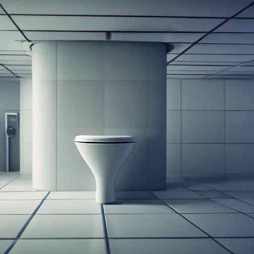 Prompt: : futuristic abstract toilet, cinematic lighting, hyper - realistic, detailed, marcel duchamp, render by c 4 d octane, unreal engine, 8 k 3 d render