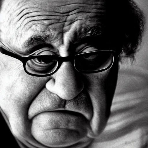 Image similar to Danny DeVito crying, cinematic, studio light, 8K,