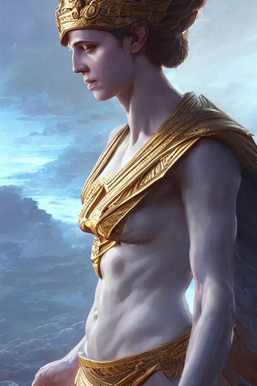 Image similar to goddess of the greece, highly detailed, digital painting, artstation, concept art, smooth, sharp focus, illustration, unreal engine 5, 8 k, art by artgerm and greg rutkowski and edgar maxence