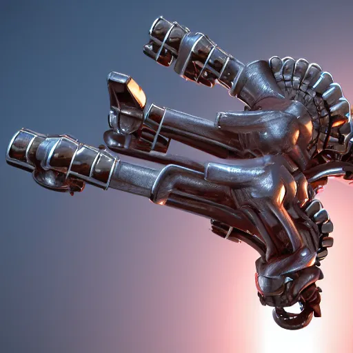 Prompt: mechanical greek hydra with cars as heads, cinematic, diffuse light, rendered in povray