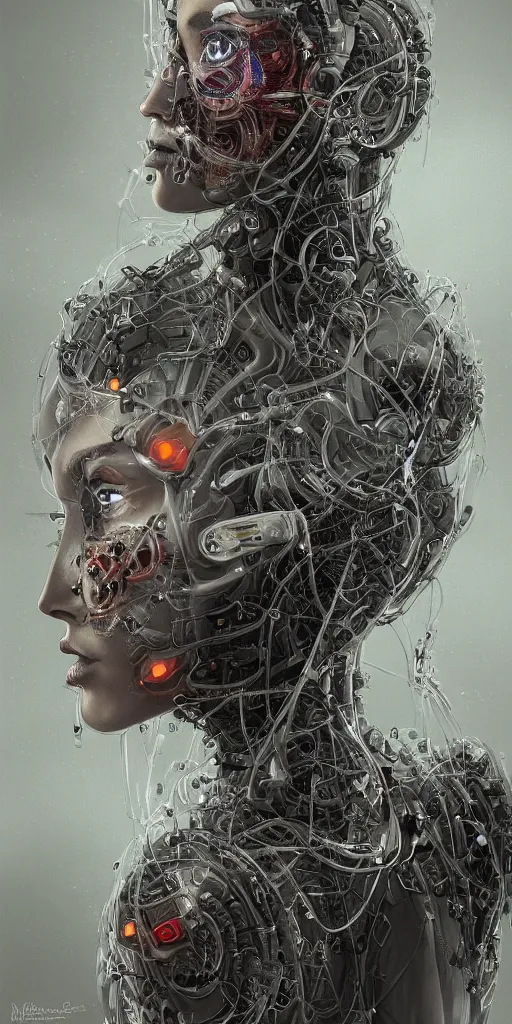 Prompt: ultra realistic beautiful alluring illustration of an ai controlled machine with translucent tubes that are pumping images of popular media into the heads of zombies who wearing designer clothing while taking selfies in new york city. sci - fi, fantasy, intricate, elegant, highly detailed, digital painting, artstation, concept art, smooth, sharp focus, illustration, beautiful light and shadows, by norman rockwell