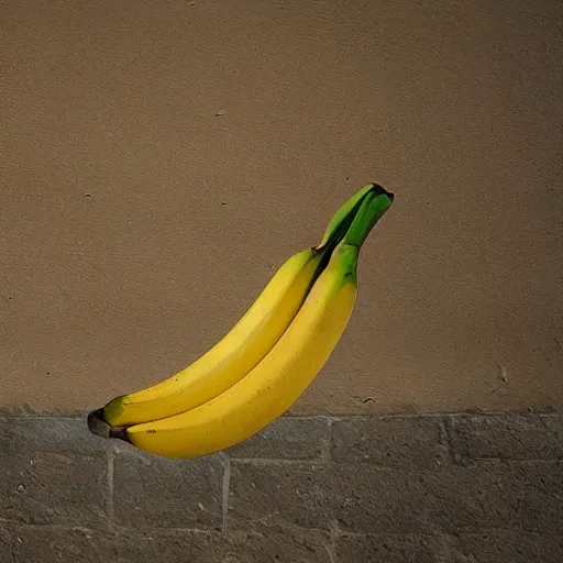 Image similar to a banana on a wall is considered art but something generated with a. i + human can't be?