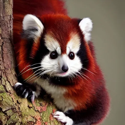 fluffy red panda