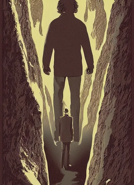 Prompt: twin peaks movie poster art by george caltsoudas