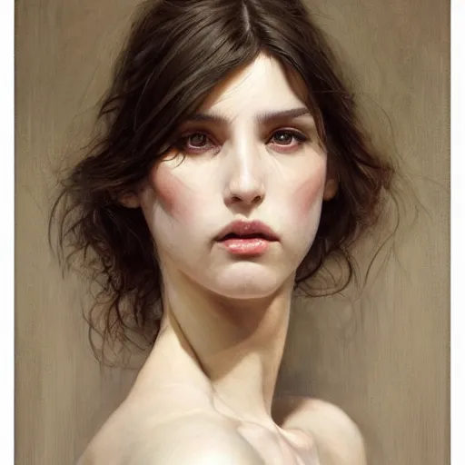 Prompt: of a beautiful brunette women intricate skin, fur, silicone cover, elegant, peaceful, full body, hyper realistic, extremely detailed, dnd character art portrait, fantasy art, intricate fantasy painting, dramatic lighting, vivid colors, deviant art, artstation, by edgar maxence and caravaggio and michael whelan and delacroix