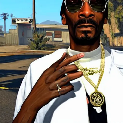 Image similar to a still of snoop dogg in gta v