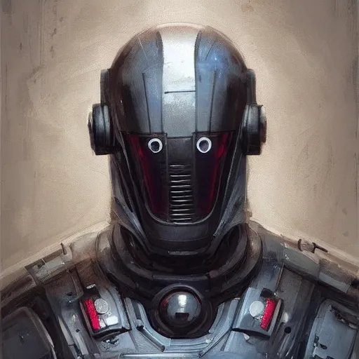 Prompt: Portrait of a man by Greg Rutkowski, he is about 50 years old, polish and persian mixture, messy black short hair, tall and slim, tired expression, respectable authority figure, he is wearing a futuristic space gear, highly detailed portrait, scifi, digital painting, artstation, concept art, smooth, sharp foccus ilustration, Artstation HQ.