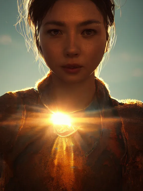 Prompt: portrait art of sun 8k ultra realistic , lens flare, atmosphere, glow, detailed,intricate, full of colour, cinematic lighting, trending on artstation, 4k, hyperrealistic, focused, extreme details,unreal engine 5, cinematic, masterpiece