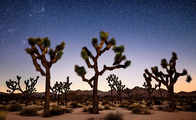 Image similar to joshua tree national park at night