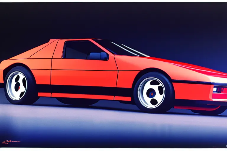 Prompt: designed by giorgetto giugiaro stylized poster of a single 1 9 8 8 mark ii supra concept, thick neon lights, ektachrome photograph, volumetric lighting, f 8 aperture, cinematic eastman 5 3 8 4 film