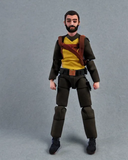 Prompt: twitch streamer adin ross as a action figure. highly detailed felt. hyper real photo. 4 k.