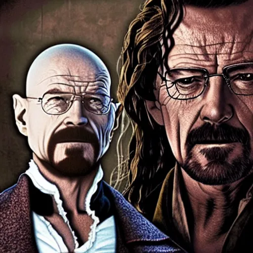 Prompt: walter white in pirates of the caribbean