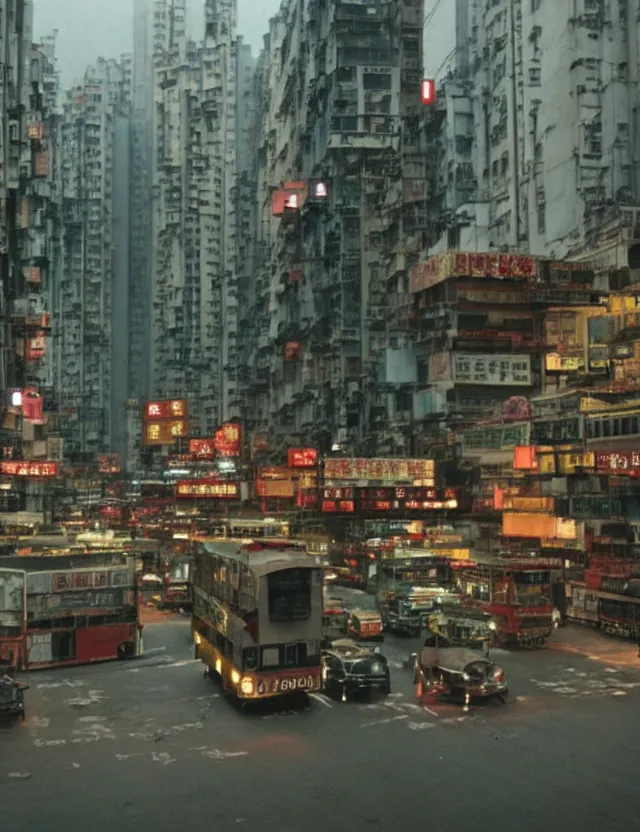 Image similar to hong kong 1 9 2 0, kodak film, hyper real, stunning moody cinematography, with anamorphic lenses, by wong kar - wai, very detailed