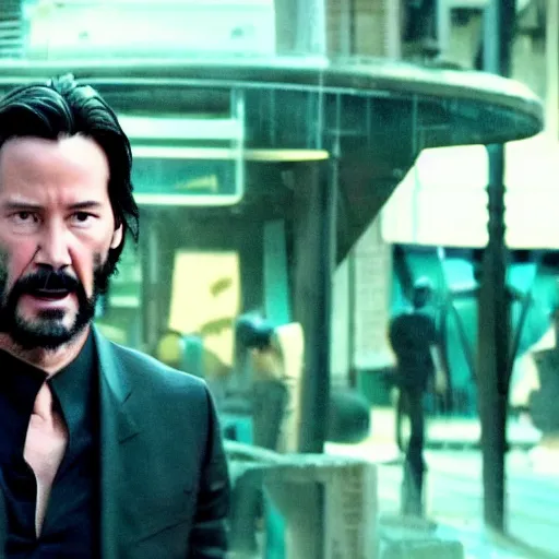 Image similar to Keanu Reeves as wolverine 4K quality