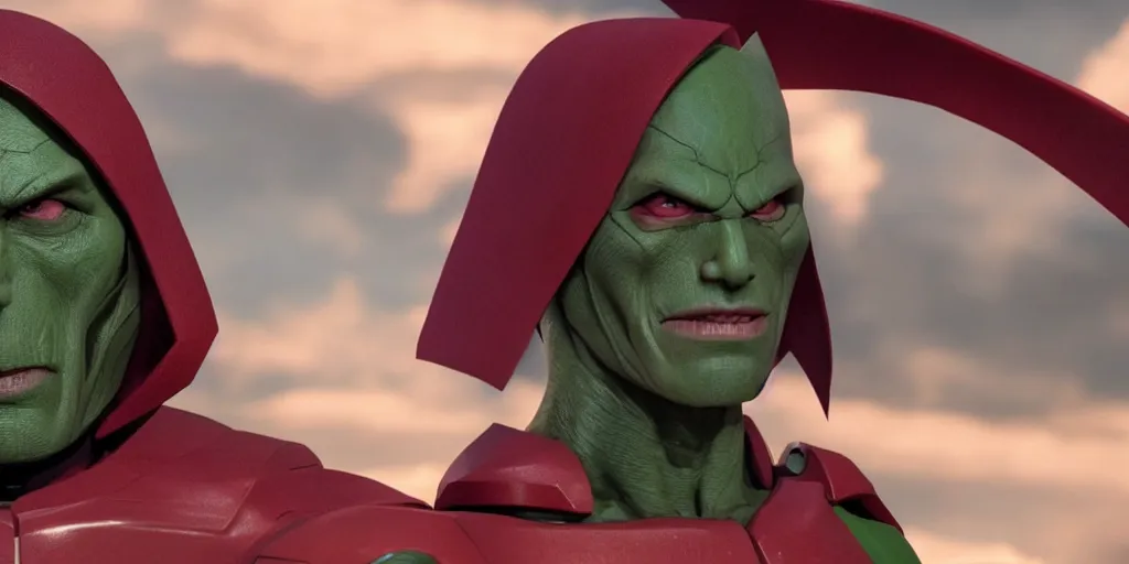 Prompt: martian manhunter, dc character live action, real life, spotted, ultra realistic face, accurate, 4 k, movie still, uhd, sharp, detailed, cinematic, render, modern