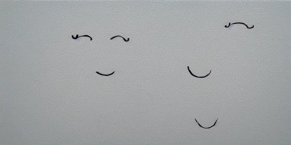 Prompt: detailed minimalistic painting of smiles