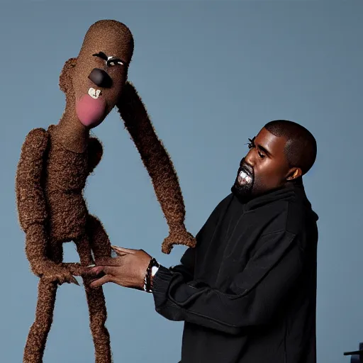 Image similar to kanye west claymation