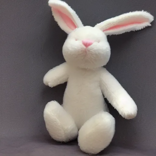 Prompt: a toy look like a fluffy bunny