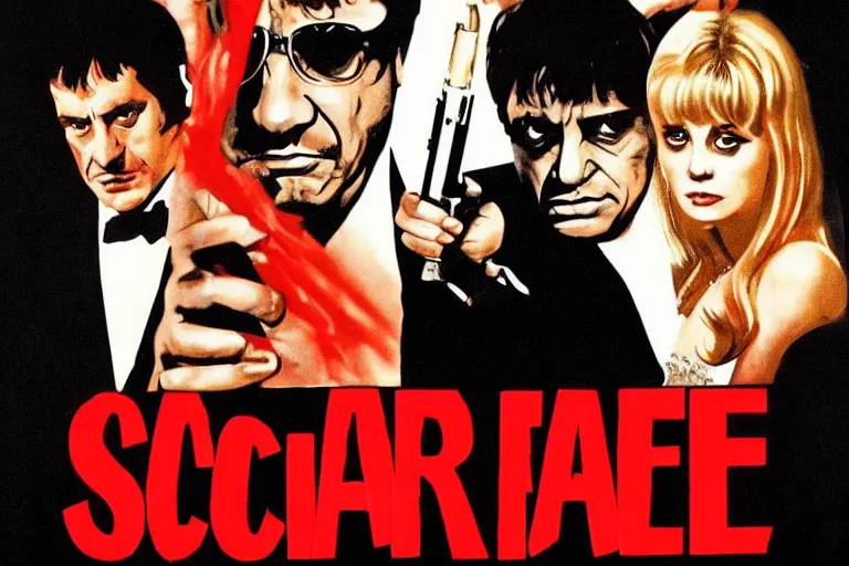 Prompt: scarface ( 1 9 8 3 ) directed by brian de palma