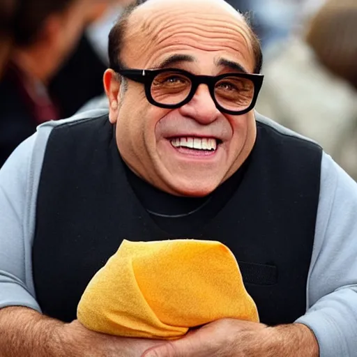 Prompt: danny devito as a burrito