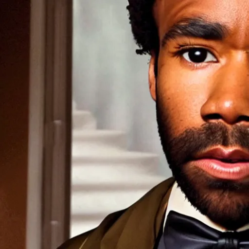 Prompt: Donald Glover as the Godfather