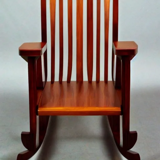 Prompt: beautiful wooden art deco rocking chair furniture plans detailed