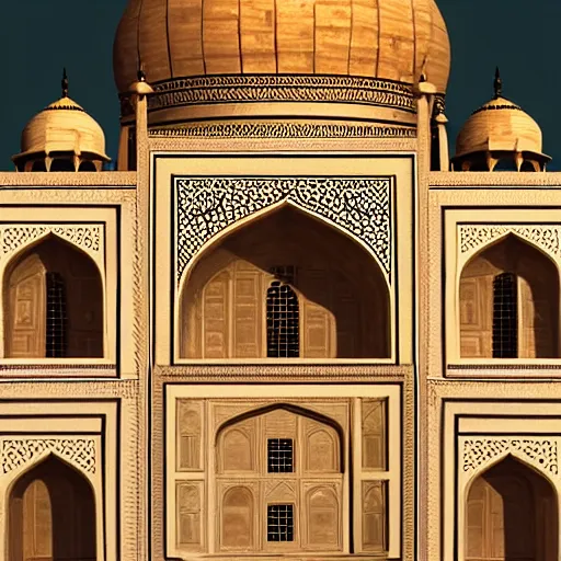 Image similar to the taj mahal made ot of cheese, 8k photorealism, extremly detailed, trending on artstation