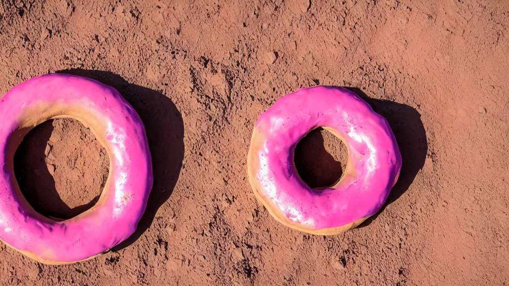 giant donut with pink on glaze f OpenArt | Stable Diffusion | sunlight, - mars
