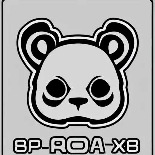 Image similar to in the style of max prentis and deathburger and laurie greasley a vector e-sports sticker logo of a panda, highly detailed, colourful, 8k wallpaper