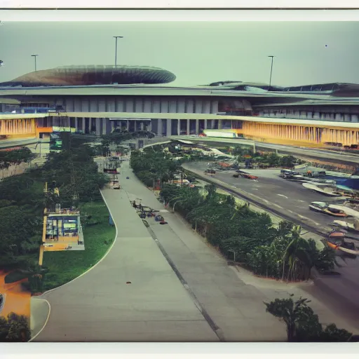 Image similar to polaroid photo of changi airport