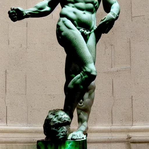 Prompt: holographic laser projection of 3d mesh of the sculpture of David by Michelangelo
