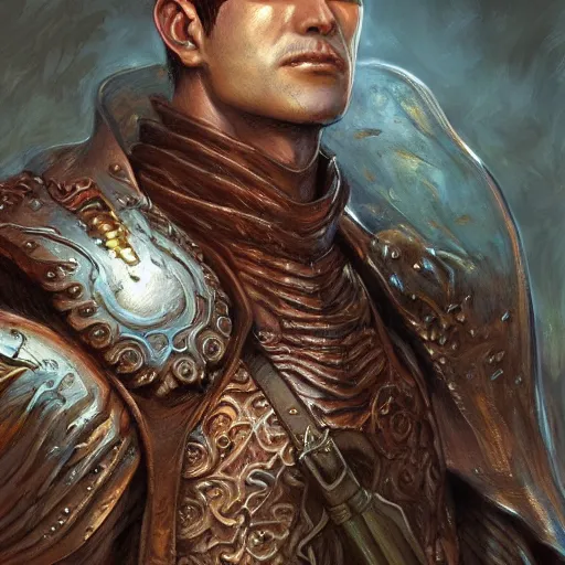 Prompt: Guts from Berserk, closeup fantasy character portrait art by Donato Giancola, Craig Mullins, digital art, trending on artstation